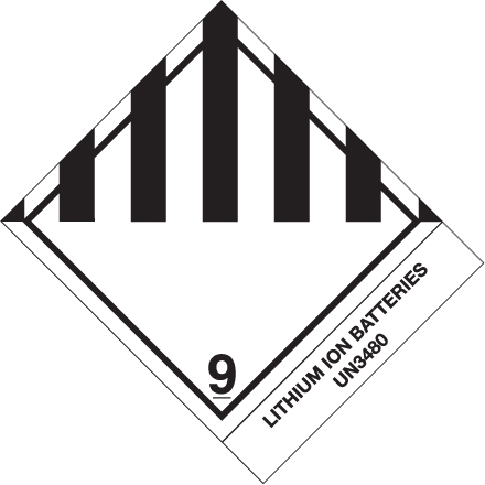 4 x 4 <span class='fraction'>3/4</span>" - "Lithium Ion Batteries" Labels