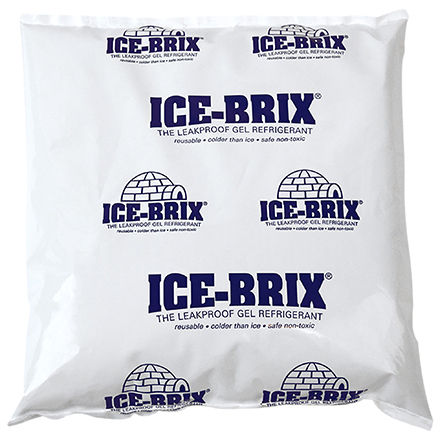 6 <span class='fraction'>1/4</span> x 6 x 1" - 16 oz. Ice-Brix<span class='rtm'>®</span> Cold Packs