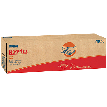 Kimberly Clark<span class='rtm'>®</span> WypALL<span class='afterCapital'><span class='rtm'>®</span></span> L30 Economy 16.4 x 9.8" Wipers Dispenser Box