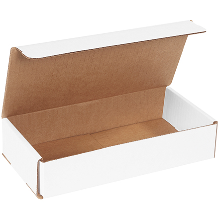 10 x 5 x 2" White Corrugated Mailers