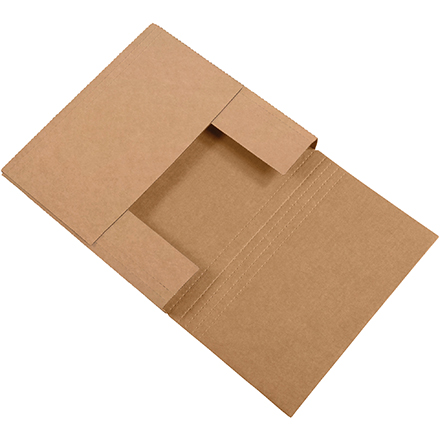 12 <span class='fraction'>1/2</span> x 12 <span class='fraction'>1/2</span> x 2 <span class='fraction'>1/2</span>" Kraft Easy-Fold Mailers