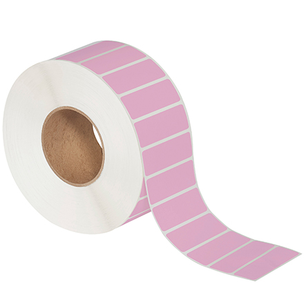 3 x 1" Pink Thermal Transfer Labels