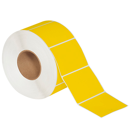 4 x 3" Yellow Direct Thermal Labels