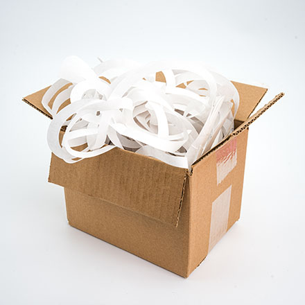 1/8" Recycled Paper Spiral Cushion Fill -White